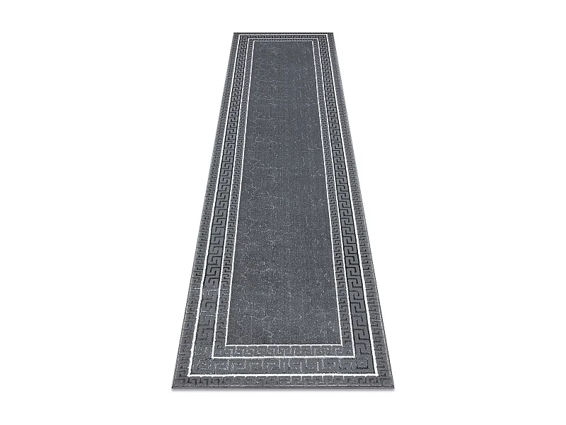 Tapis, tapis de couloir ALLURE 1960 Clé grecque, cadre - Structurel,  80x200 cm