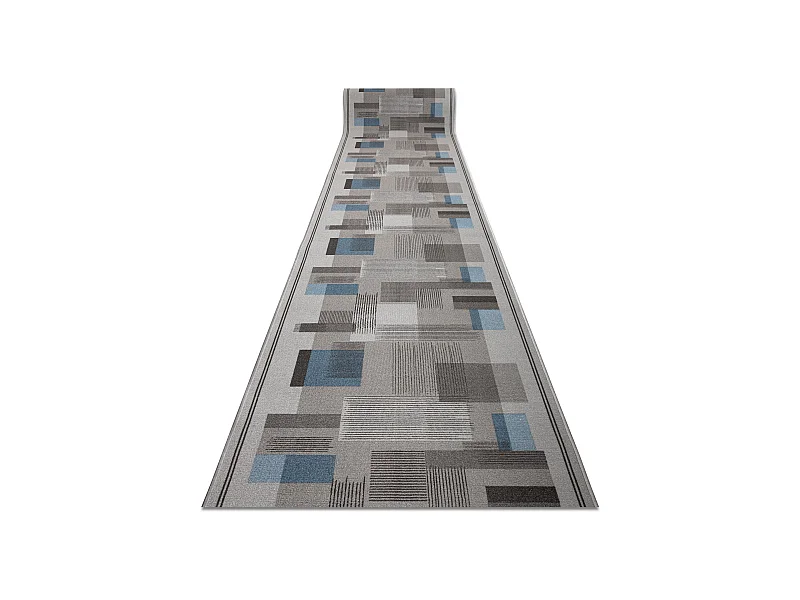 TAPIS DE COULOIR antidérapant LISTRA Géométrique, antidérapant gri 100x680 cm