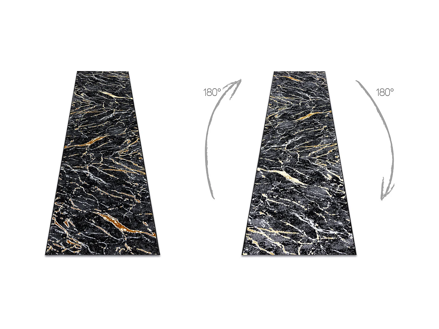 Tappeto, passatoia ALLURE 1963 Marmo - Strutturale, elegante, glamour  70x250 cm