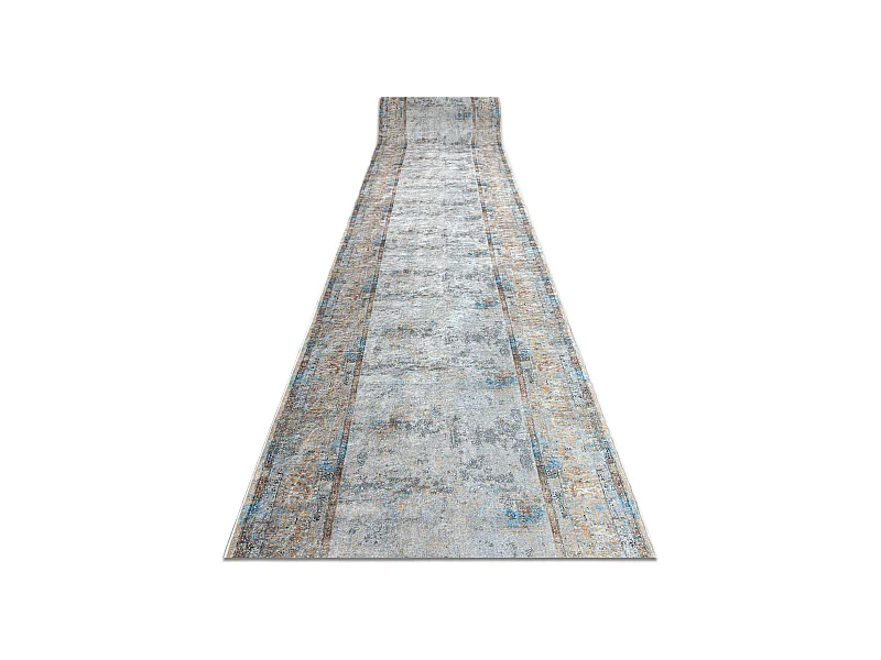 TAPIS DE COULOIR antidérapant LOTUS BORDERO 95111 gris / beige lavabl 120x400 cm