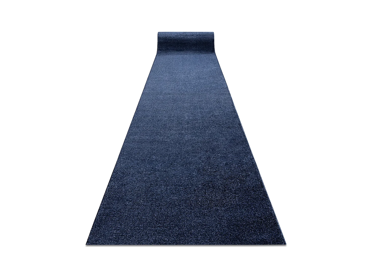 Tapis de course SOFTY plaine couleur unie bleu foncé 80x150 cm