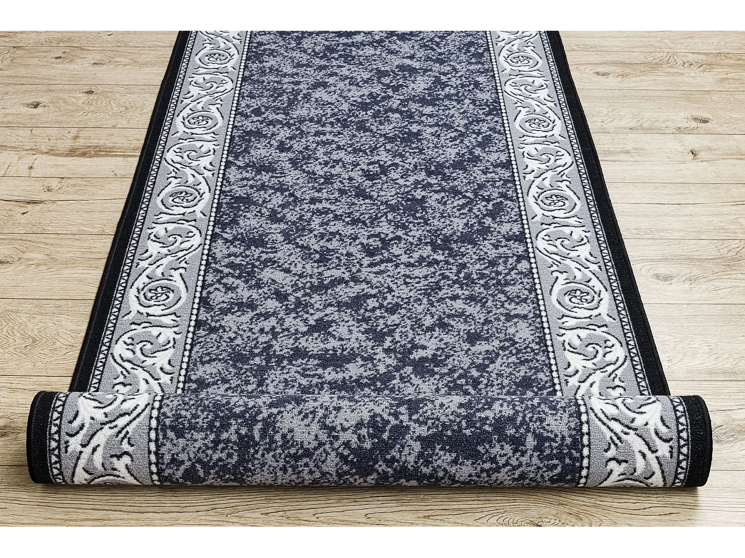 TAPIS DE COULOIR antidérapant ROMANTIC Ornement, antidérapant gris 67x910 cm