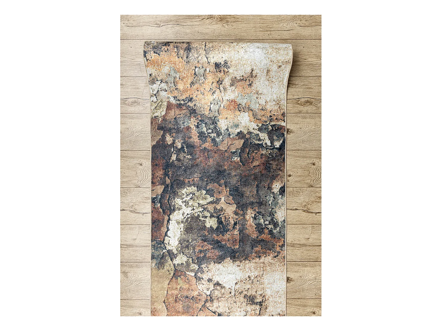 Alcatifa do corredor com reforço de borracha LOTUS ABSTRACT 52910 beg 60x820 cm