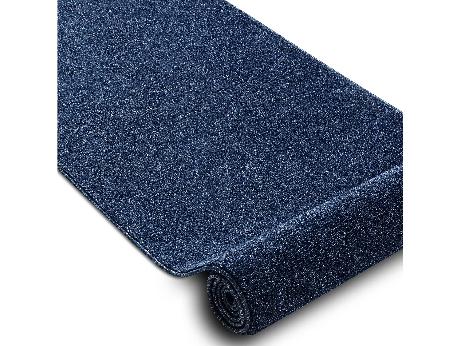 Läufer SOFTY glatt, einfarbig dunkelblau 80x100 cm