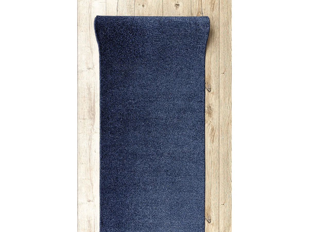 Läufer SOFTY glatt, einfarbig dunkelblau 80x100 cm