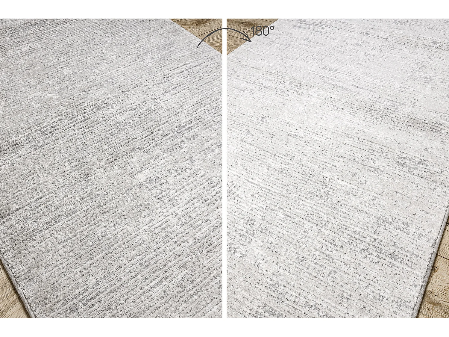 Chodnik nowoczesny TULS 51248 strukturalny Melanż szary 70 cm 70x690 cm