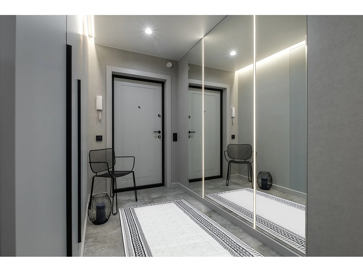 Tapete, passadeira ALLURE 1960 Chave grega, quadro - Estrutural, elega 70x250 cm