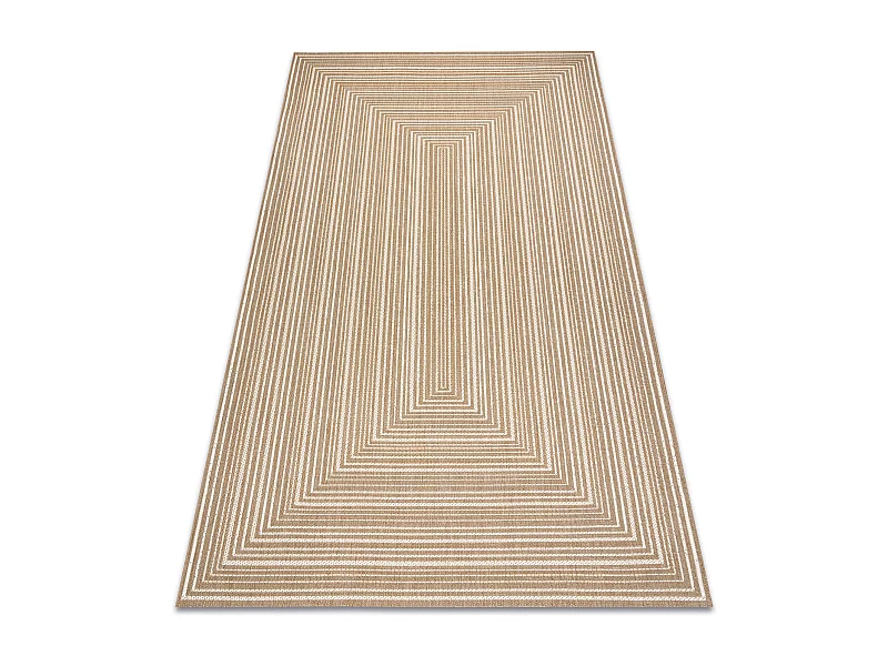 FLAT 48962265 Sisal tapijt Geometrisch - natuurlijke beige strokleur,  160x230 cm