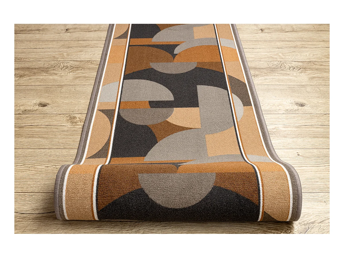 TAPIS DE COULOIR antidérapant MALIS Géométrique, antidérapant beig 80x510 cm