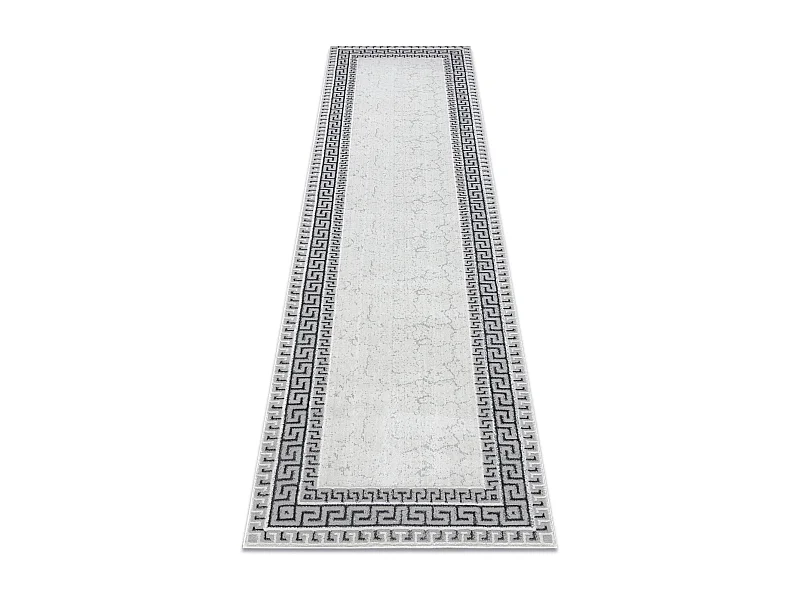 Tapis, tapis de couloir ALLURE 1960 Clé grecque, cadre - Structurel,  70x300 cm