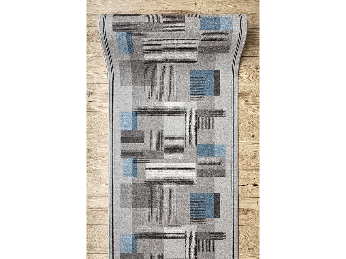 PASSATOIA gommata LISTRA Geometrico, antiscivolo grigio 100x200 cm
