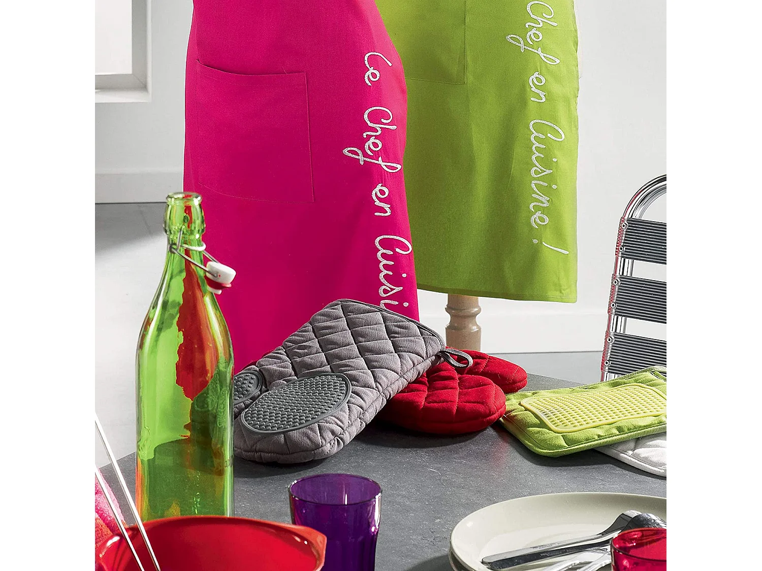 Gant de Cuisine "Cuistot" 30cm Anthracite