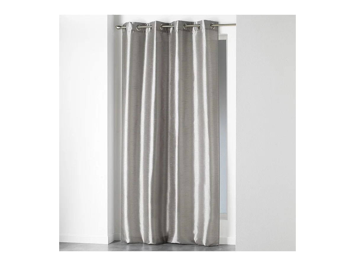 Rideau à Oeillets "Shana" 140x240cm Gris Perle