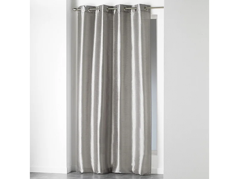Rideau à Oeillets "Shana" 140x240cm Gris Perle