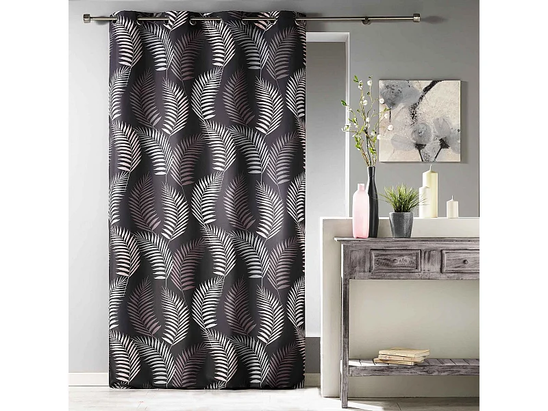 Rideau à Oeillets "Goyave" 140x280cm Chocolat