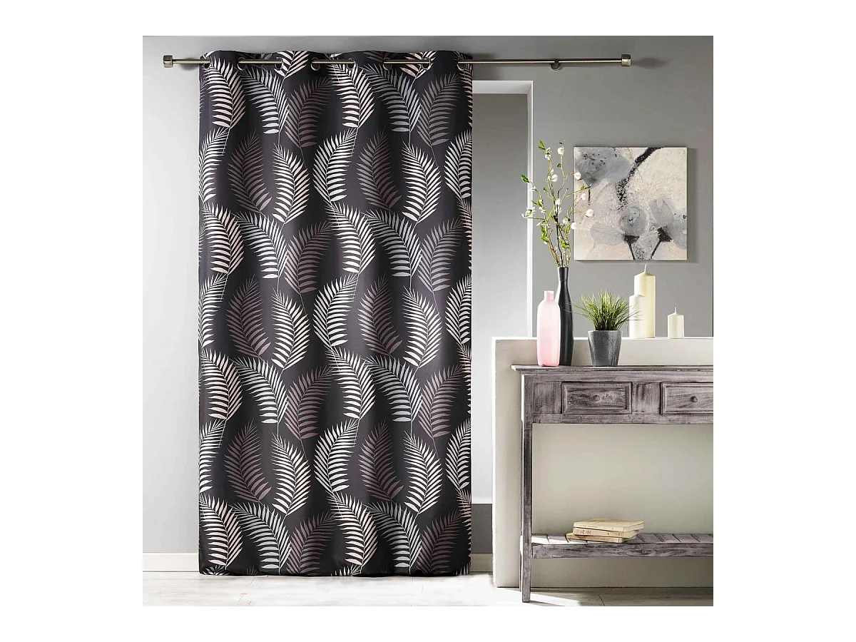 Rideau à Oeillets "Goyave" 140x280cm Chocolat