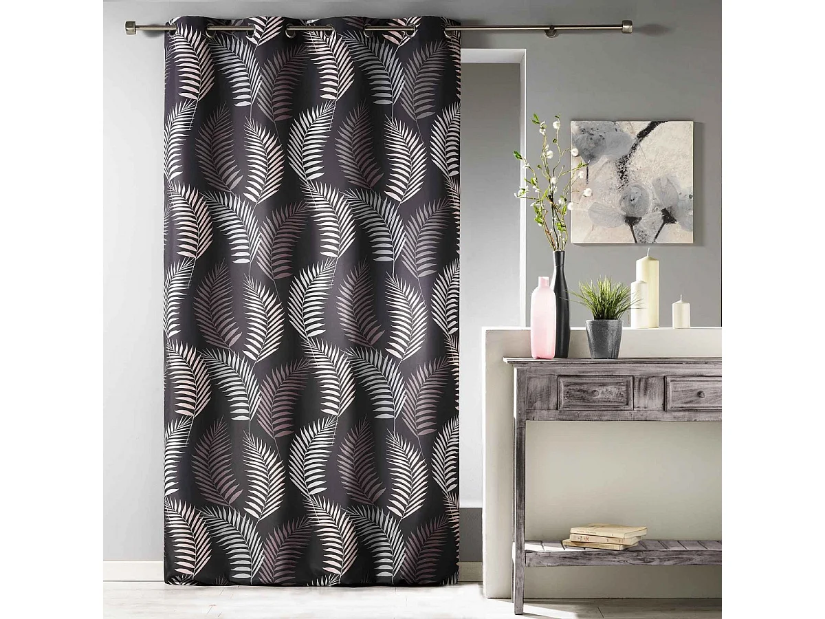 Rideau à Oeillets "Goyave" 140x280cm Chocolat