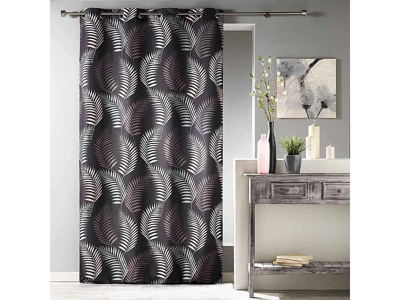 Rideau à Oeillets "Goyave" 140x280cm Chocolat