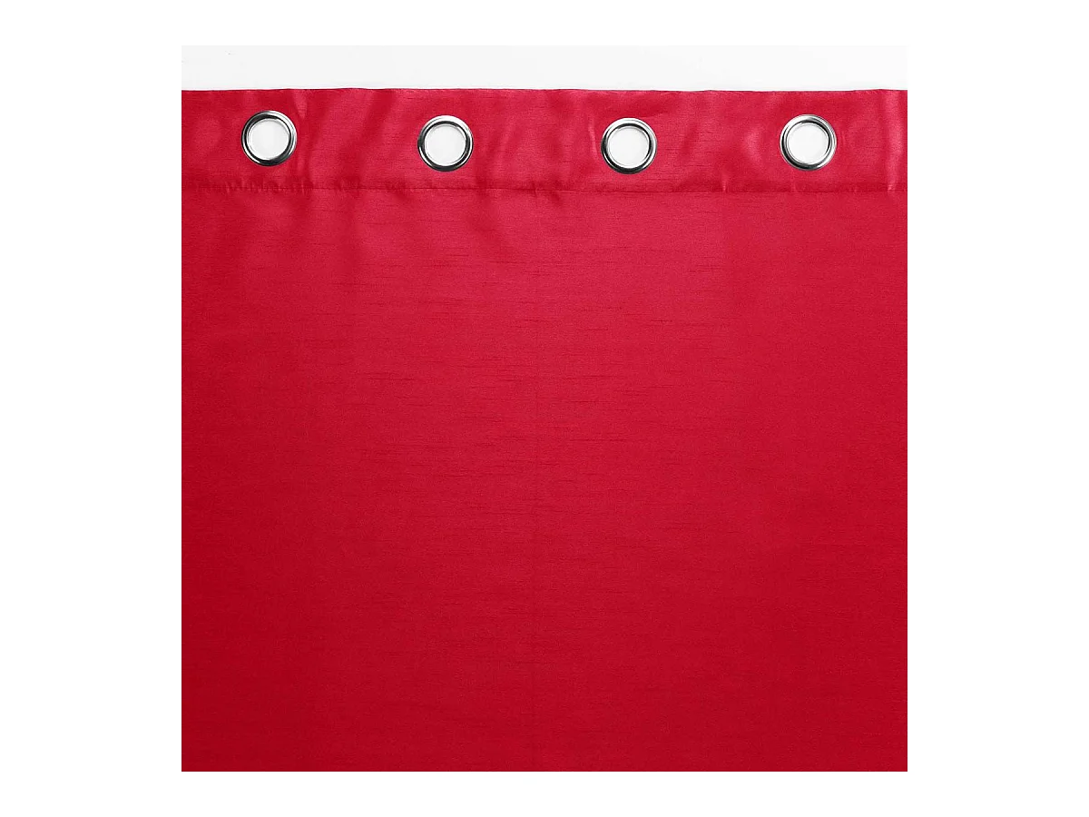 Rideau à Oeillets "Shana" 140x240cm Rouge