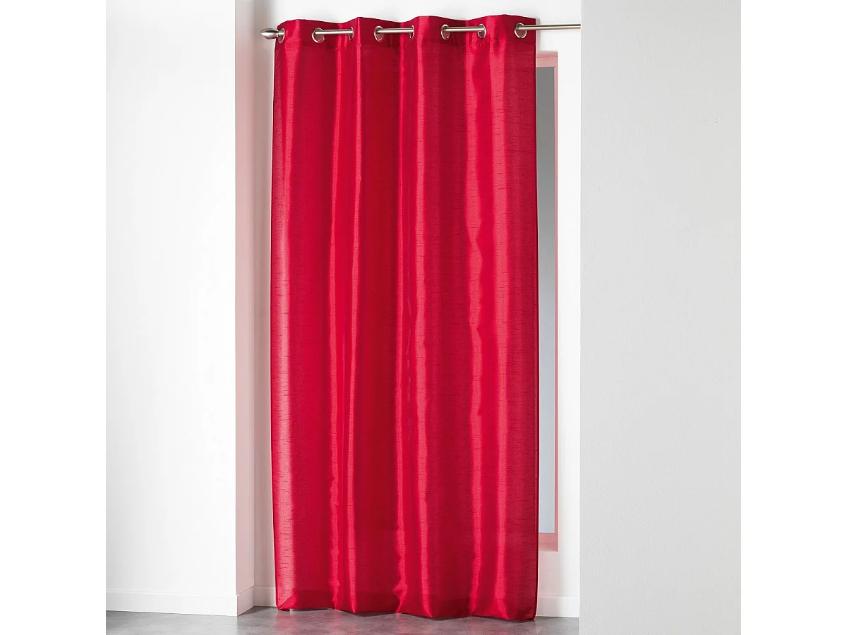 Rideau à Oeillets "Shana" 140x240cm Rouge