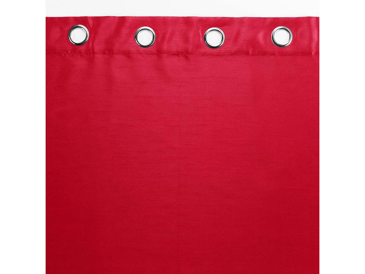 Rideau à Oeillets "Shana" 140x240cm Rouge