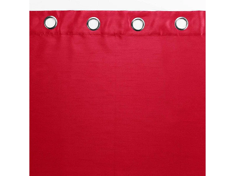 Rideau à Oeillets "Shana" 140x240cm Rouge