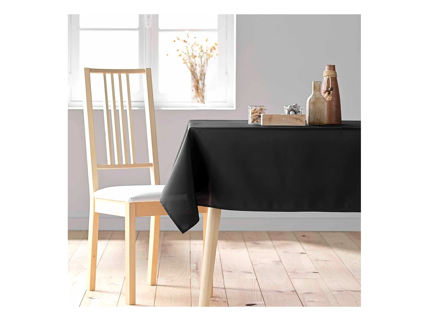 Nappe Antitache "Essentiel" 140x200cm Noir