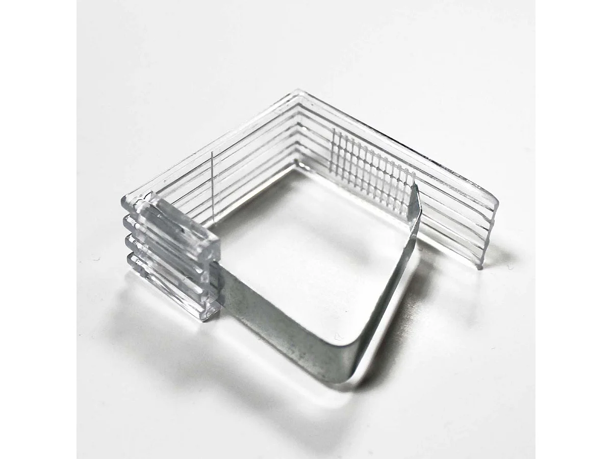 Lot de 4 Pinces pour Nappe "Windy" 4cm Transparent