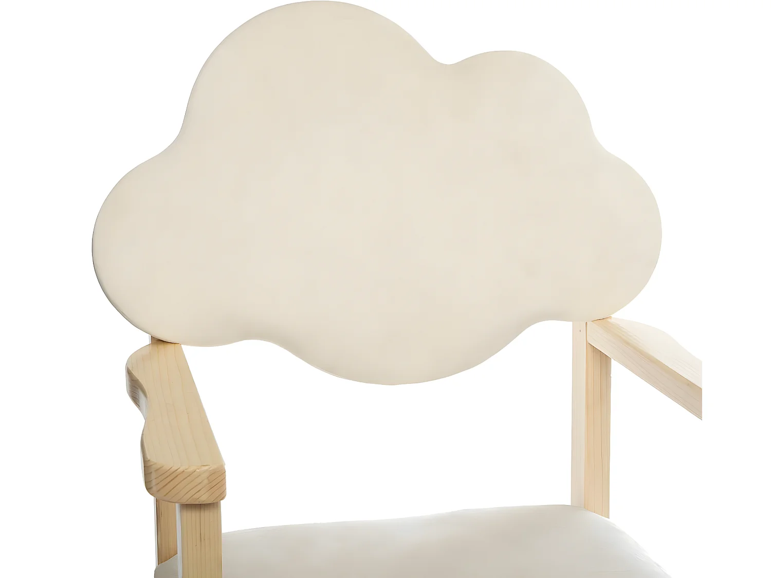 Chaise pour Enfant en Bois dossier Nuage H 62 cm