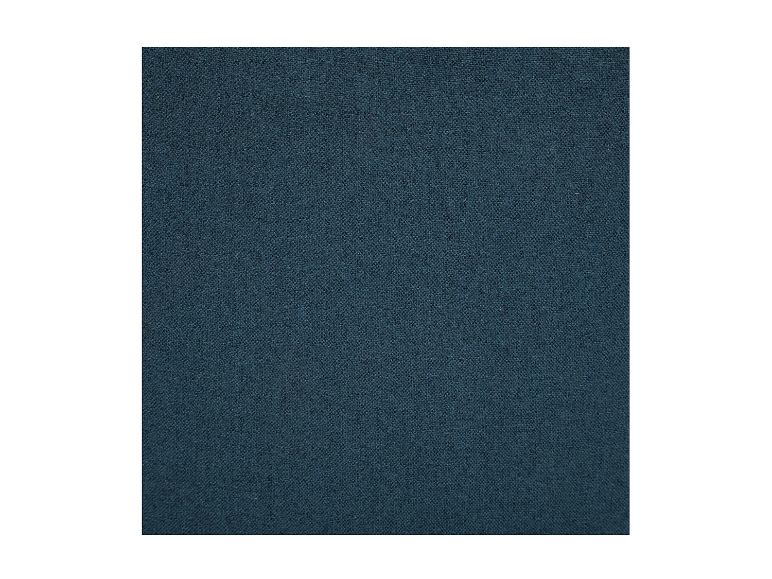 Chaise de table assise en tissu Bleu Canard et pieds en métal Noir