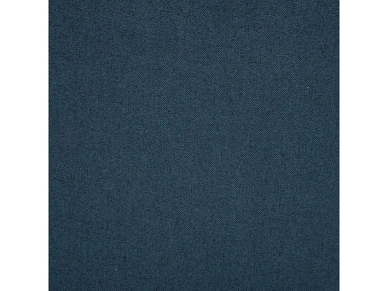 Chaise de table assise en tissu Bleu Canard et pieds en métal Noir