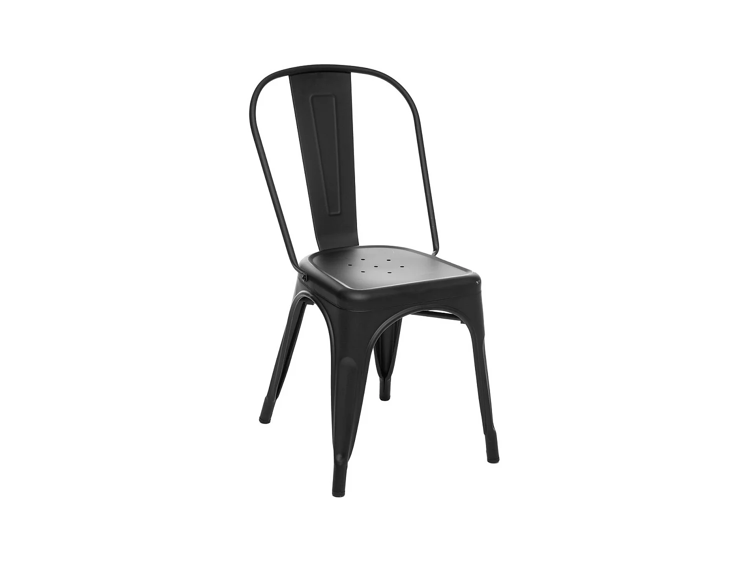 Chaise de table en Acier Noir style industriel 85 cm
