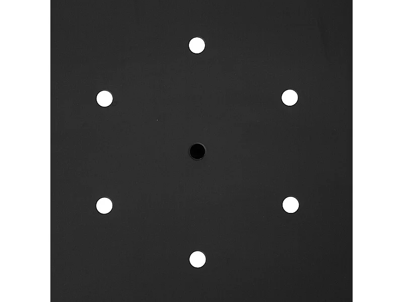 Chaise de table en Acier Noir style industriel 85 cm