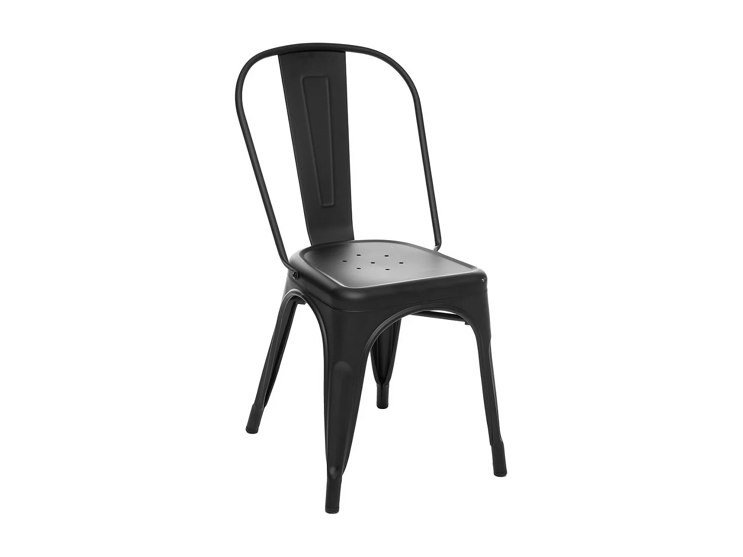 Chaise de table en Acier Noir style industriel 85 cm