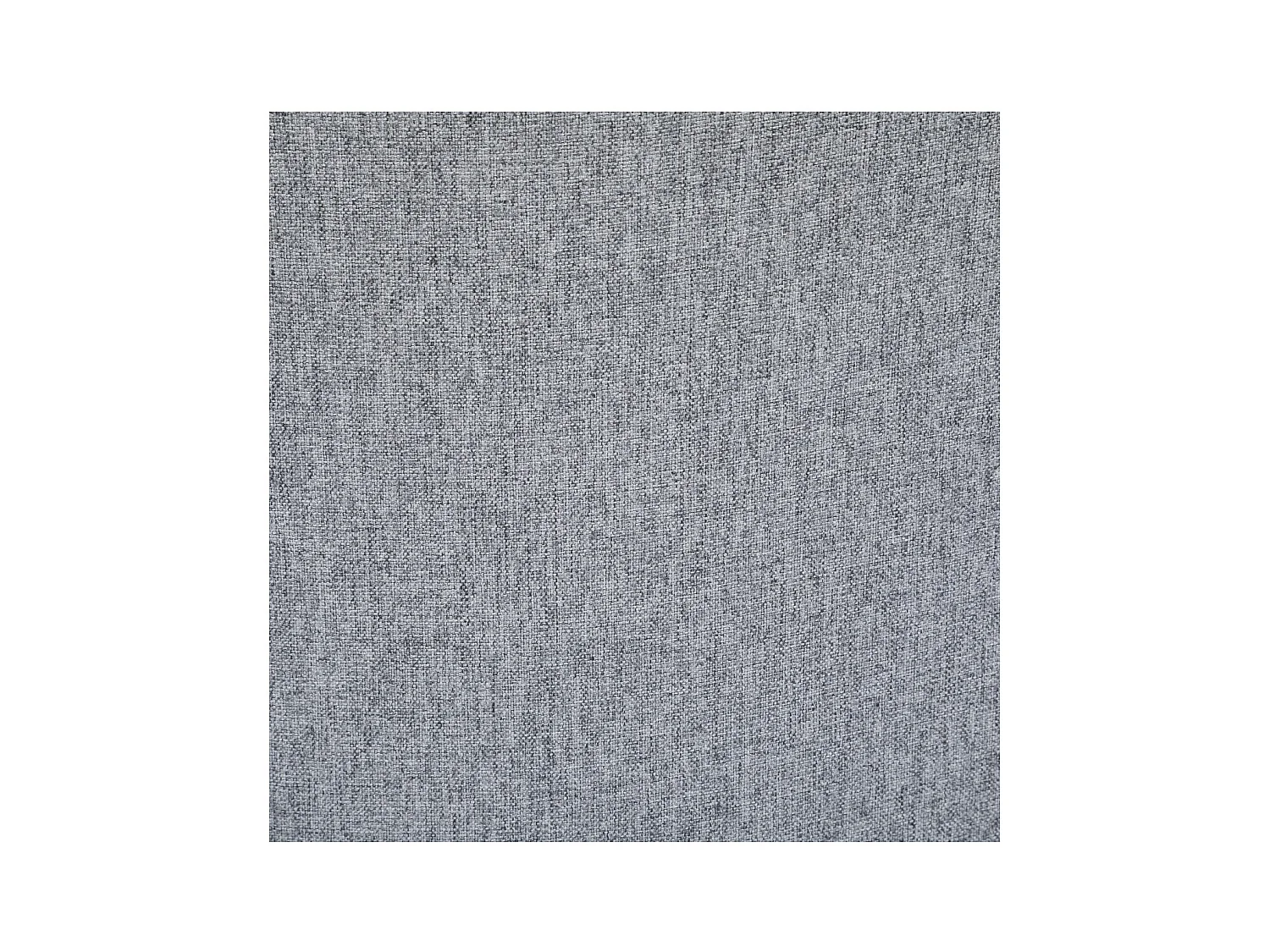 Chaise de table assise en tissu Gris souris et pieds en métal Noir