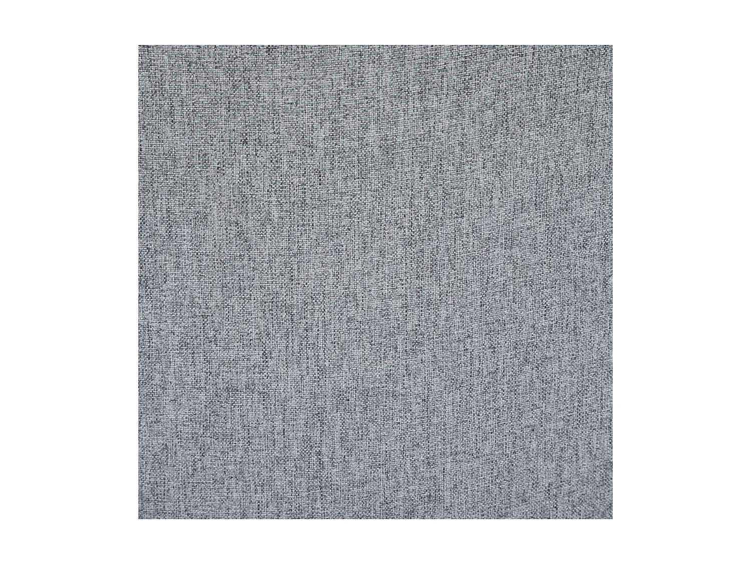 Chaise de table assise en tissu Gris souris et pieds en métal Noir