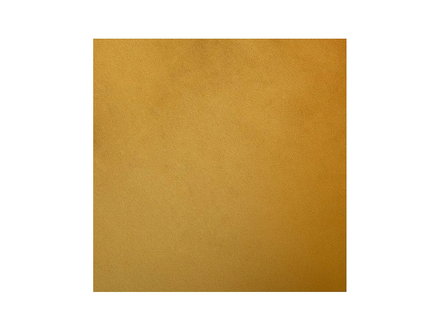 Chaise Fauteuil de table en Velours Moutarde et pieds en métal noir