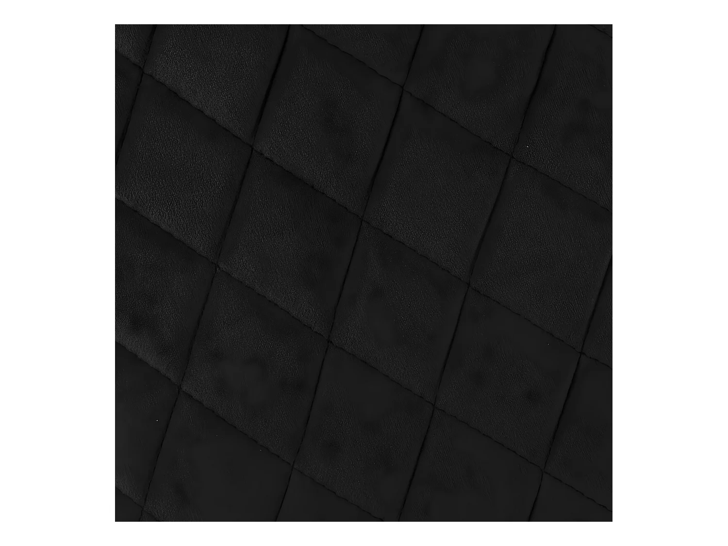 Chaise Fauteuil de table en Velours Noir et pieds en métal noir