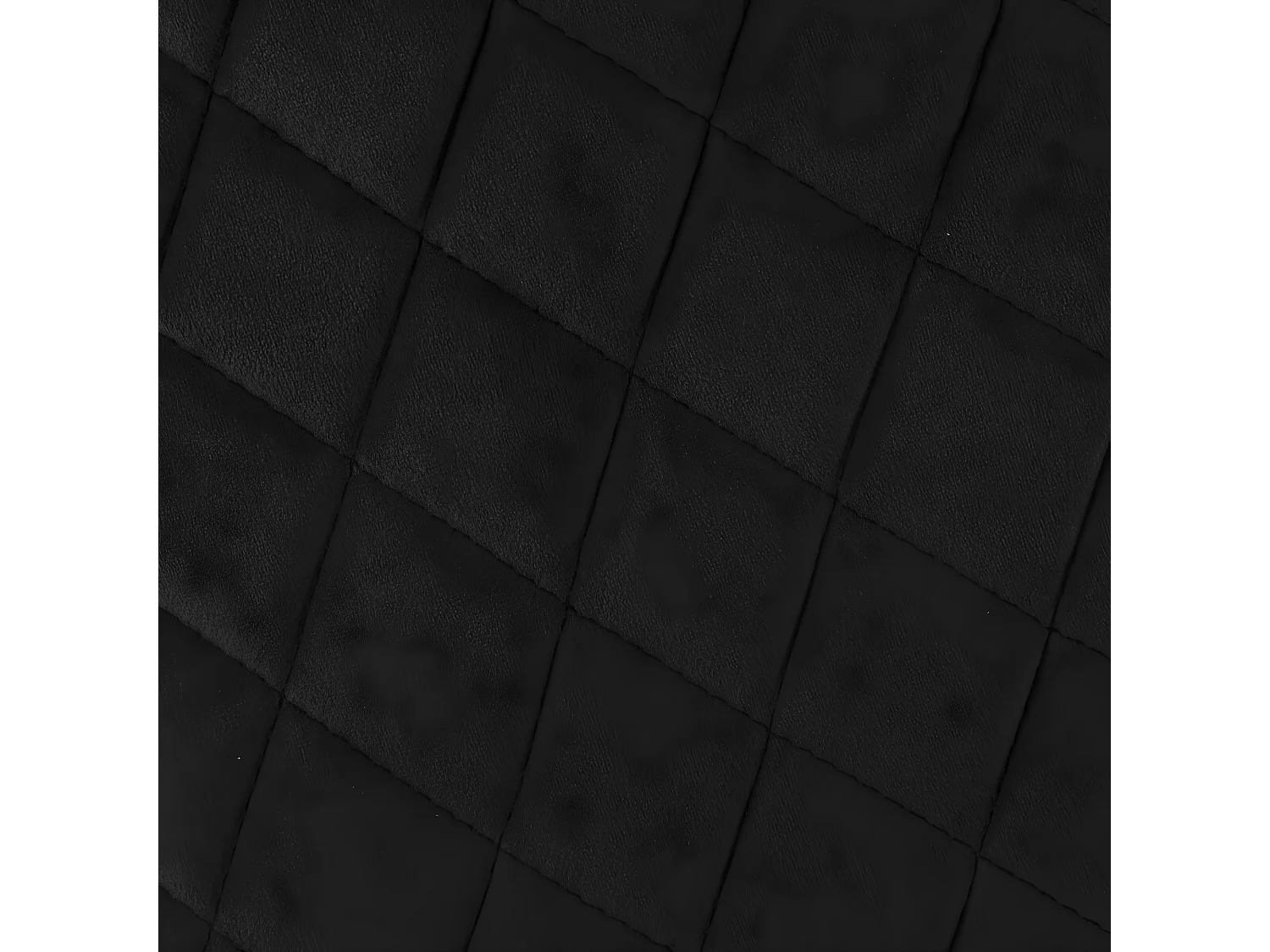 Chaise Fauteuil de table en Velours Noir et pieds en métal noir