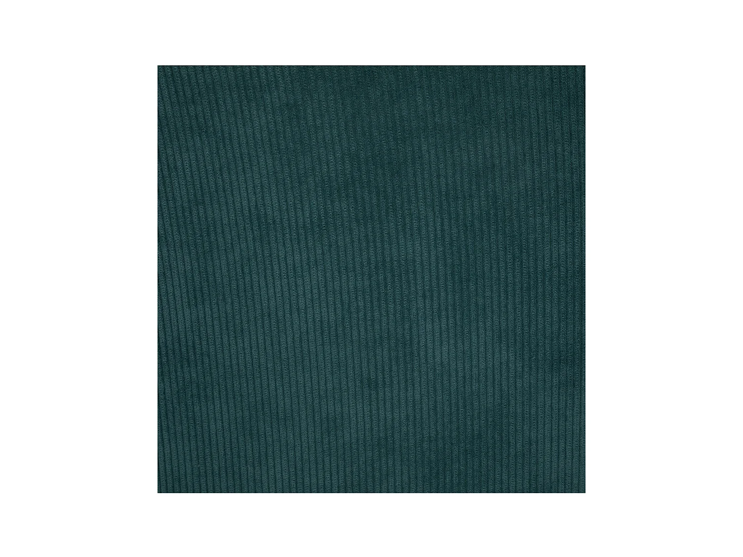 Chaise Fauteuil de table en Velours côtelé Vert jade et pieds en métal Noir