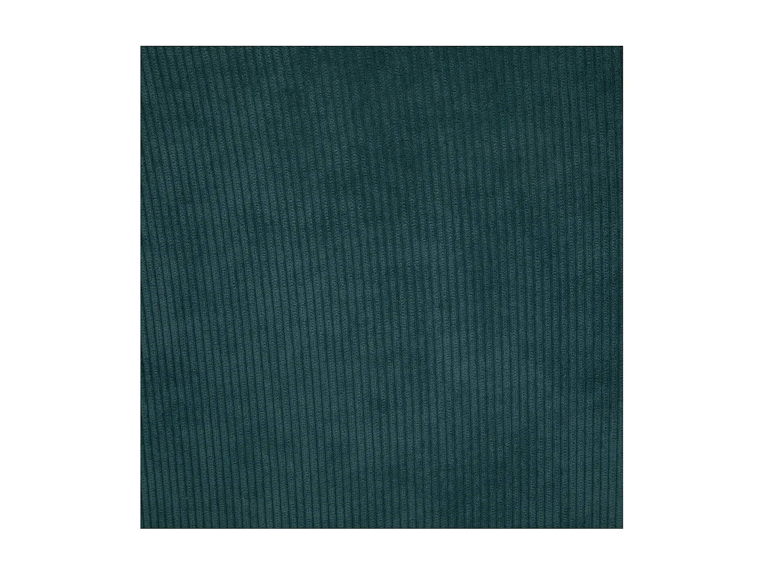 Chaise Fauteuil de table en Velours côtelé Vert jade et pieds en métal Noir