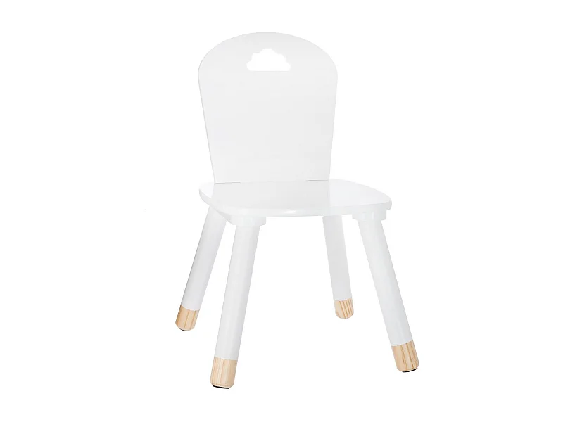 Silla infantil madera blanco 50.5x27.8x28cm