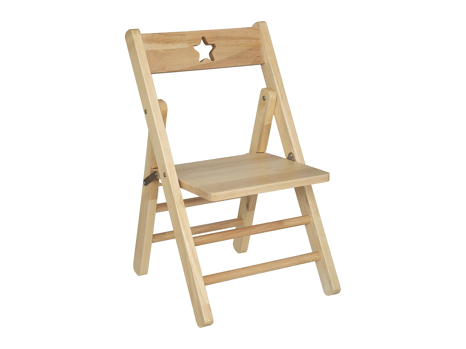 Chaise pliante pour Enfant en bois naturel H 51.9 cm