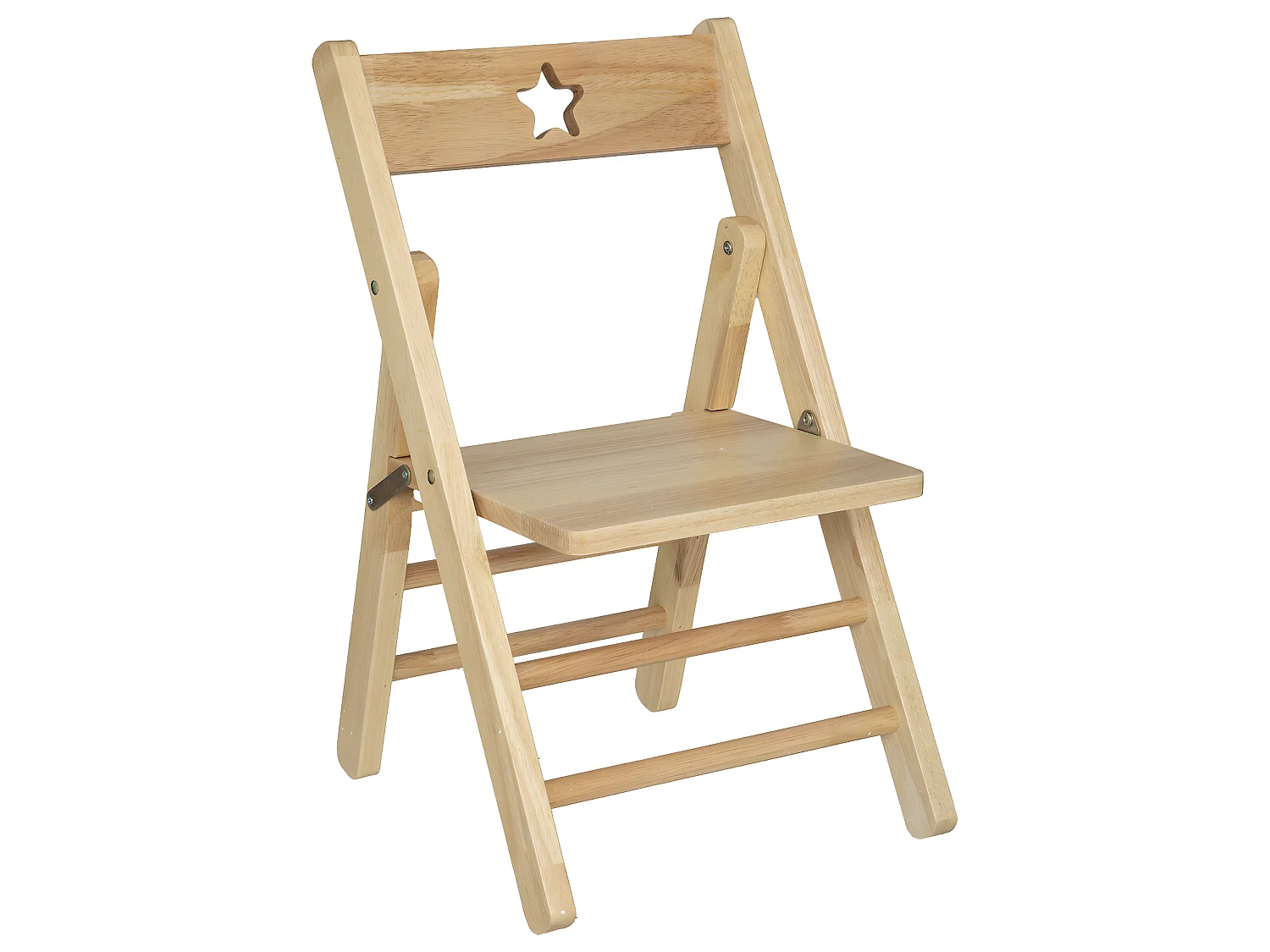 Chaise pliante pour Enfant en bois naturel H 51.9 cm