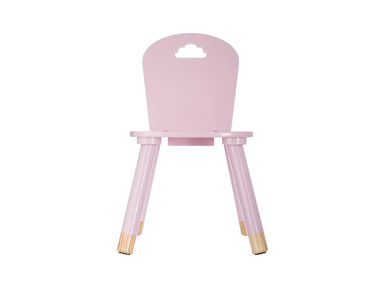 Seedia per bambini legno rosa Nuvola 50.5x27.8x28cm