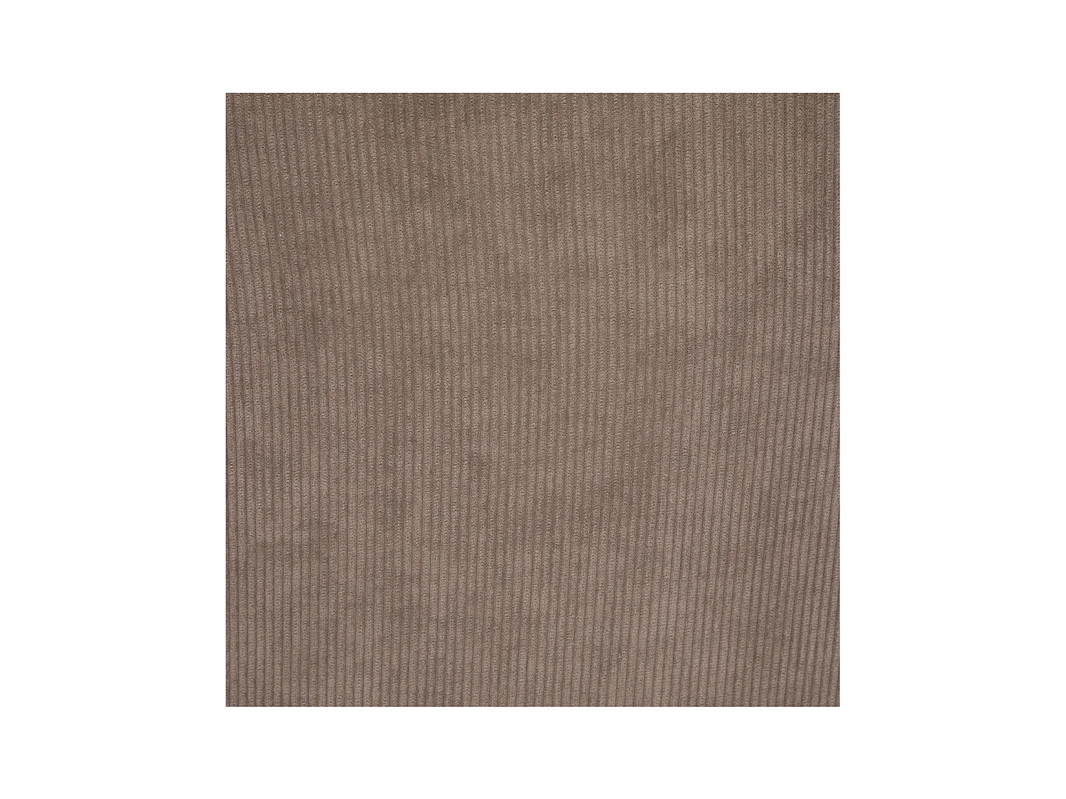 Chaise Fauteuil de table en Velours côtelé Taupe et pieds en métal