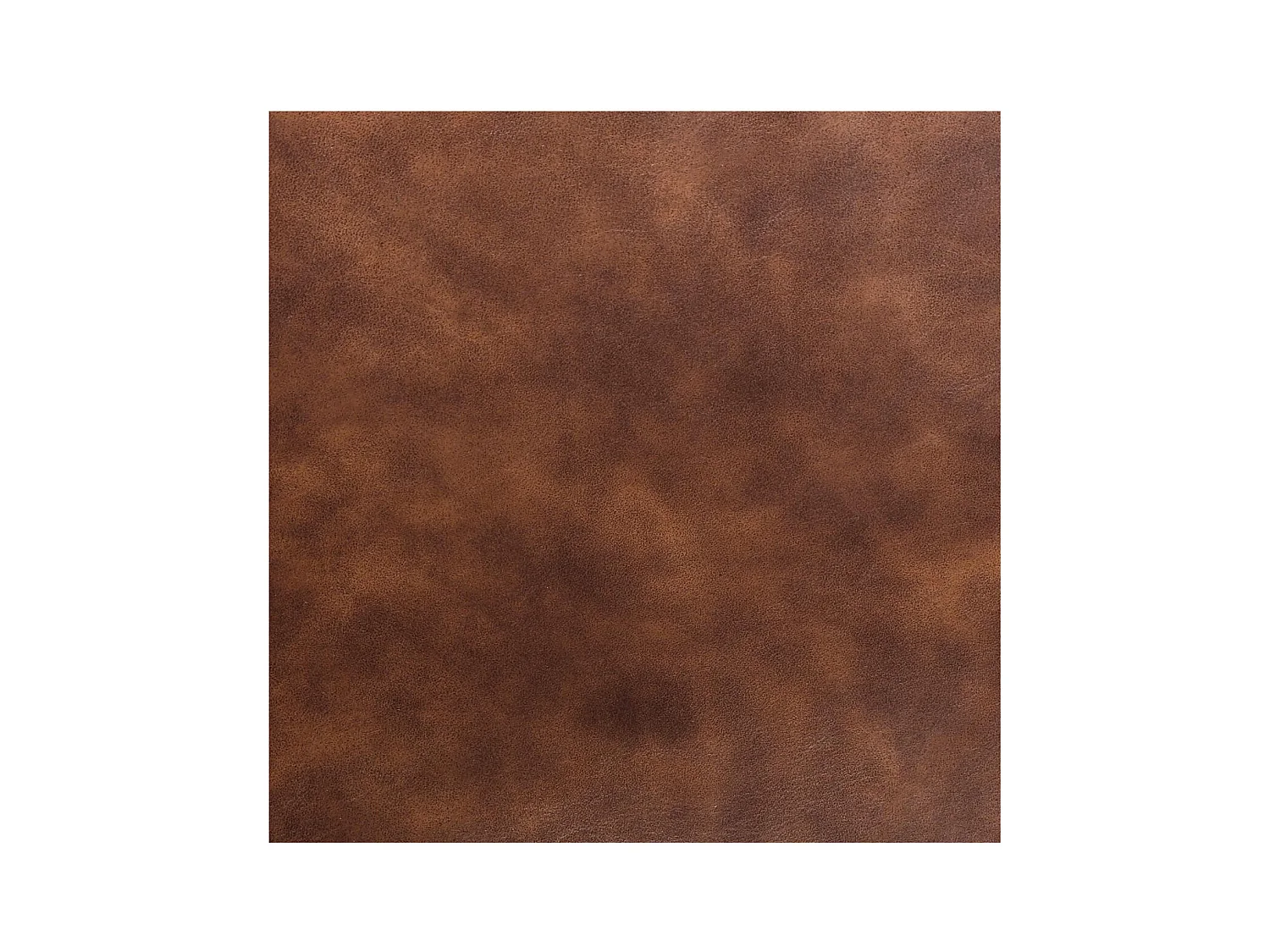 Chaise de table Marron effet vieilli et pieds en métal noir