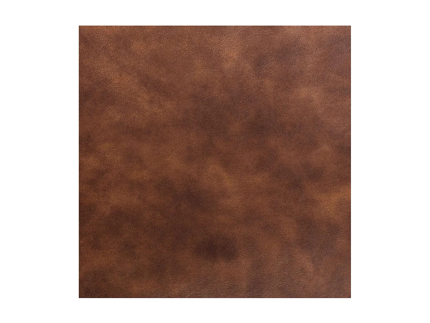 Chaise de table Marron effet vieilli et pieds en métal noir