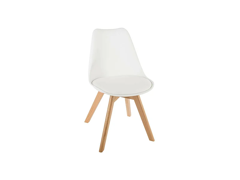 Silla de comedor Baya blanco 81x48x55,2 cm