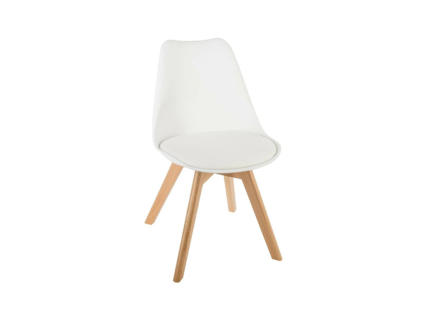 Silla de comedor Baya blanco 81x48x55,2 cm
